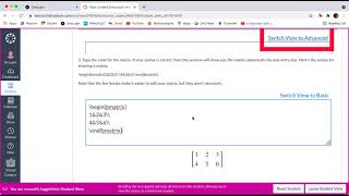 270.011.1 A Quick Tour of Linear Algebra in Canvas