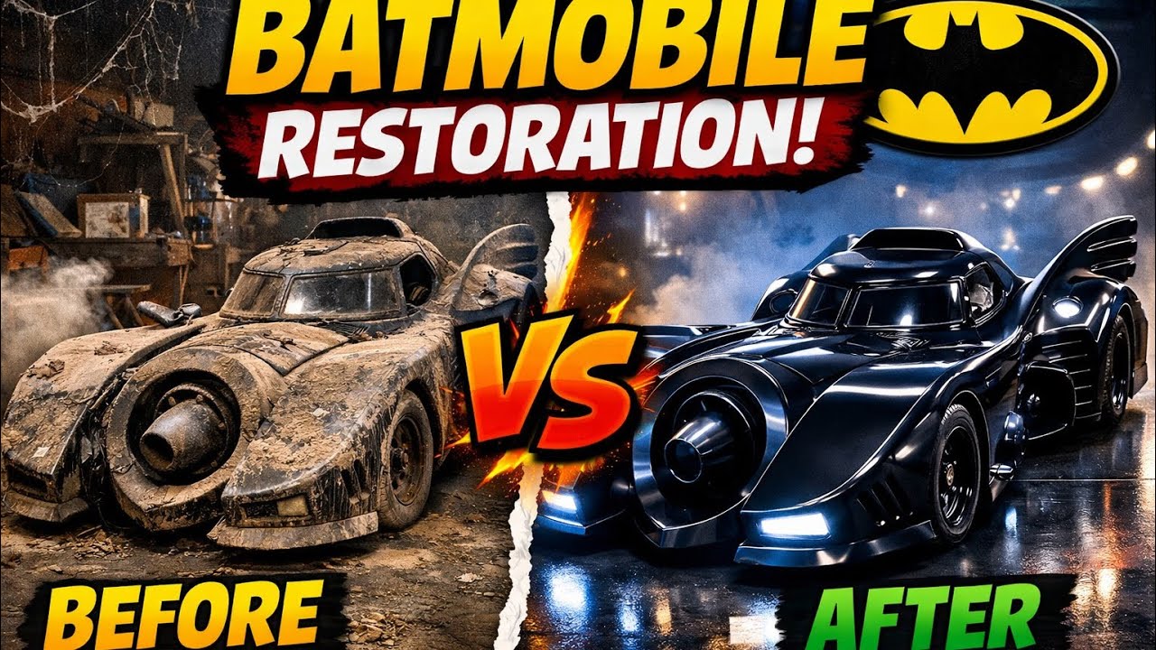 ASMR Deep Cleaning a DISASTER Batmobile! 🦇 First Wash in Years (Satisfying Restoration)