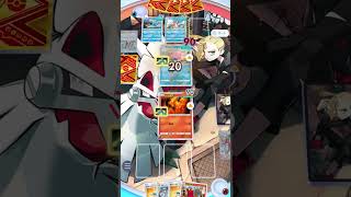 【Pokémon TCG Pocket】エキスパートバトル 　タイプ指定ミッション　vsメガヤドランexデッキ　#shorts　【ポケポケ】