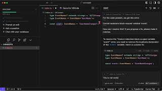 String Literal Interpolation Types in an AI Code Editor
