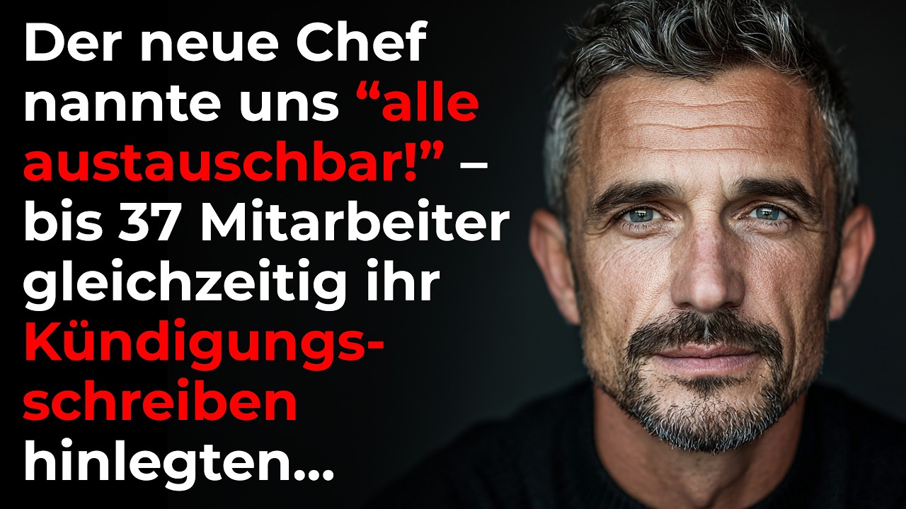 Der neue Chef nannte uns “austauschbar” – bis 37 Mitarbeiter gleichzeitig ihre Kündigung einreichten