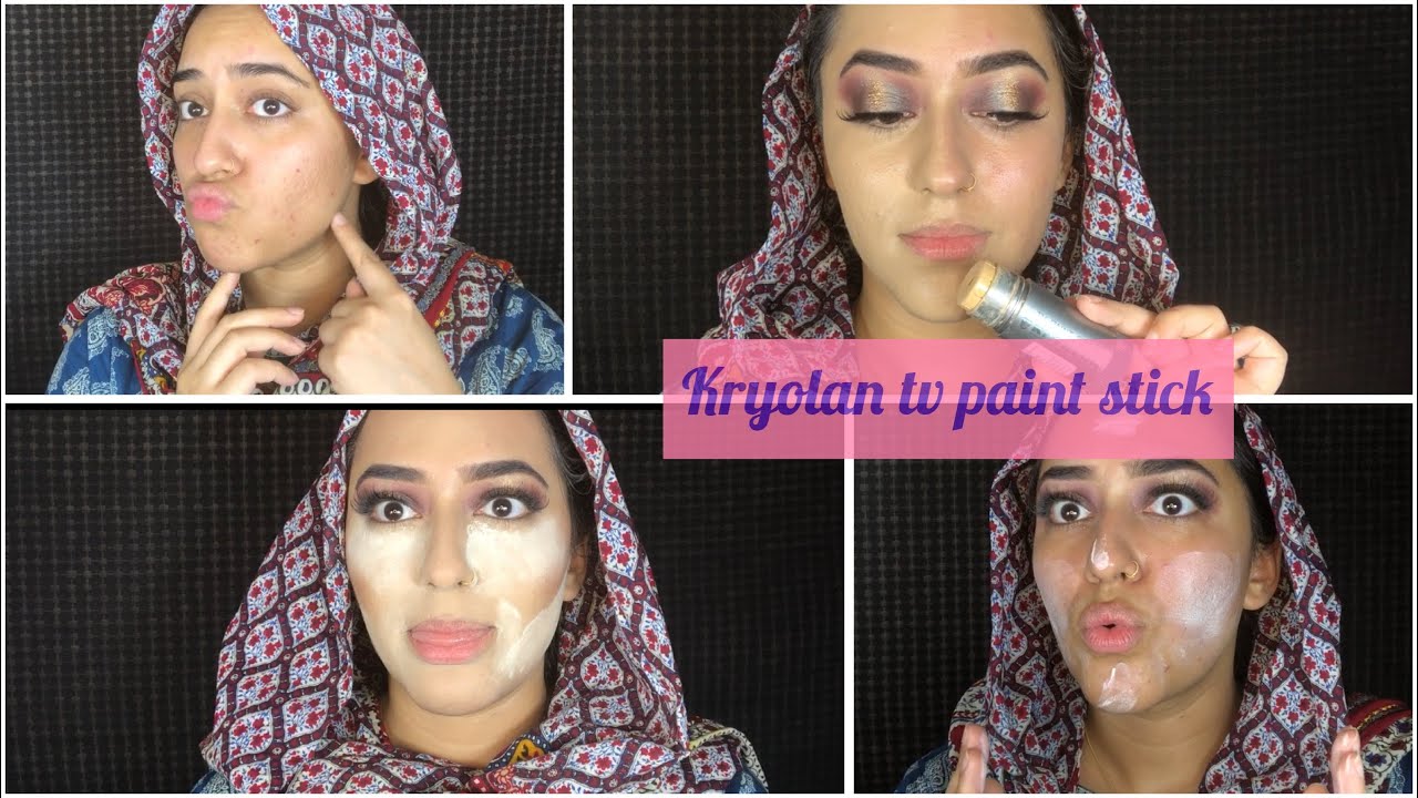 KRYOLAN TV PAINT STICK application full detail/Colour correcting by