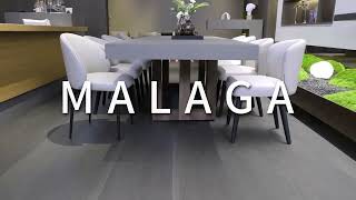 [ELEMENTI HOME] MALAGA DINING TABLE RECTANGLE LARGE (WITH WOODEN FOOT) FDM04 SG