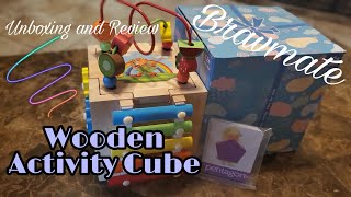 Unboxing Bravmate Wooden Activity Cube || Educational Wooden Toy