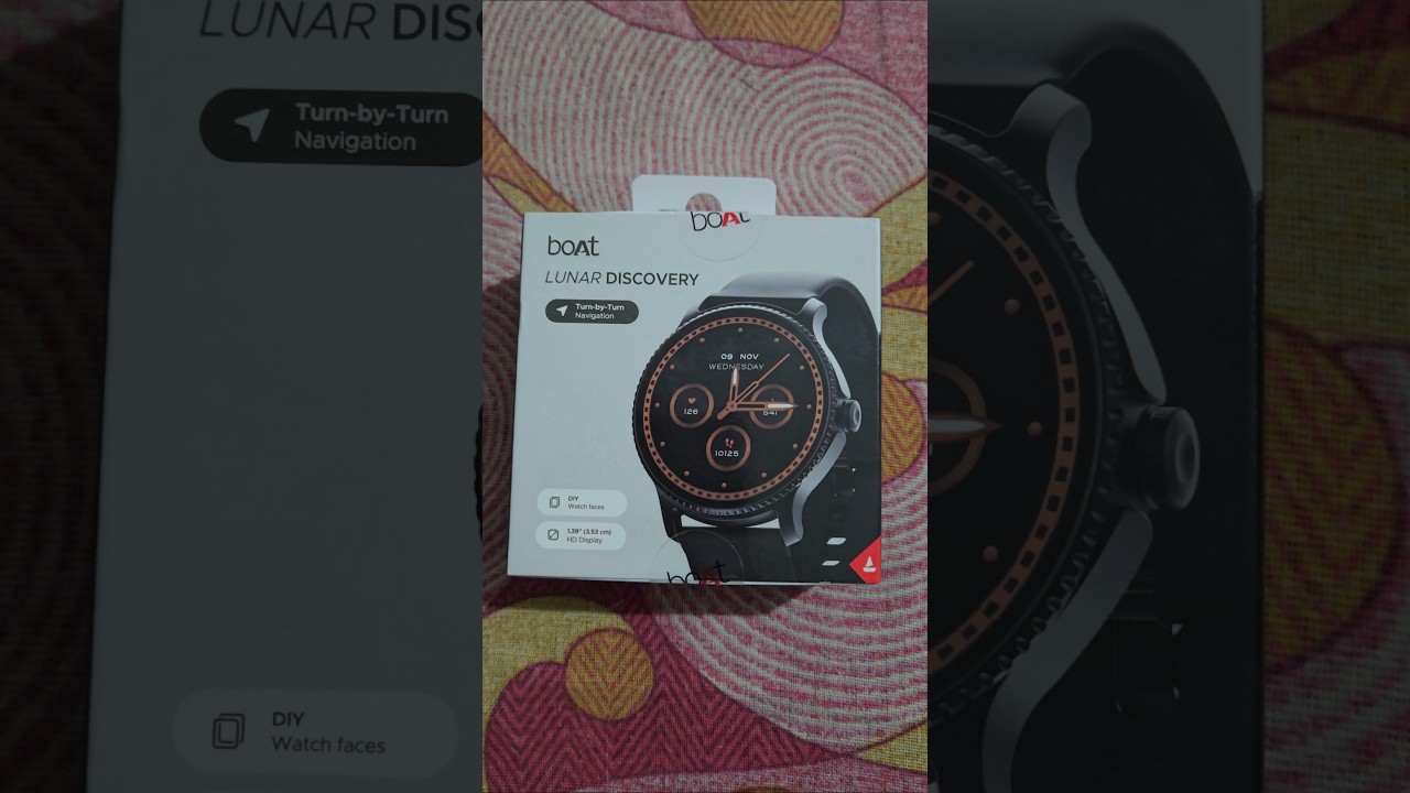 Boat Lunar Discovery smartwatch Turn by Turn navigation 