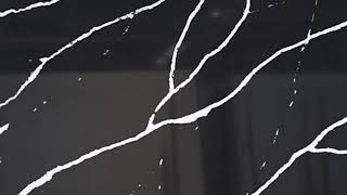 Calacatta Black Quartz Slab — Full Slab View | Premium Engineered Stone by HD Stone