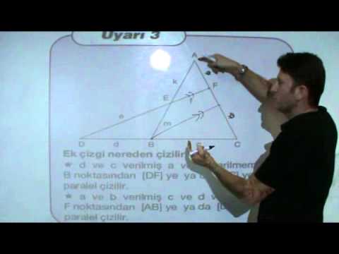 Geometride Özel Teoremler Konu Anlatımı – 1. Bölüm