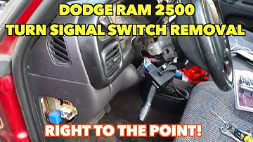 Dodge Ram 2500 Turn Signal/Wiper Switch Removal...Right to the Point!