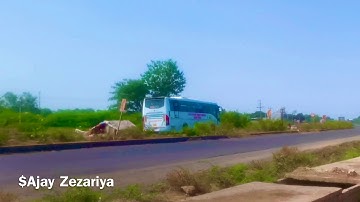 GSRTC Volvo B8R Bus Back 2 Back...Rajkot-Ahemdabad Rout
