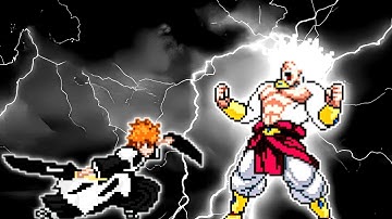 Ichigo TYBW Shikai V3 OP (New) VS Limit Break Broly SSJ4 V2 OP in Jump Force Mugen