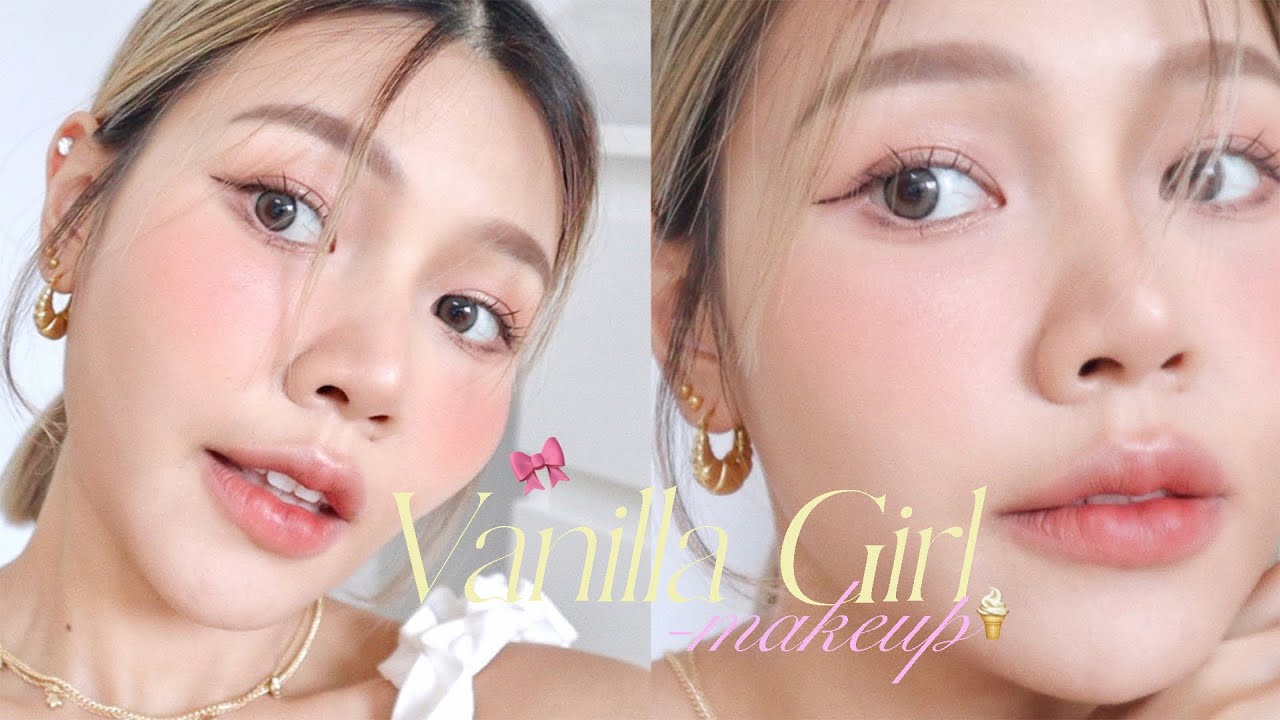 HOW TO แต่งหน้าสวยหวาน แต่งตามง่ายมาก สอนแต่งตาให้ดูละมุนด้วย (Vanilla Girl Makeup)🍦🎀 | Lukmeerlw.