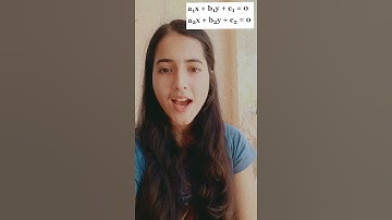 #shorts Linear Equation : Condition for Parallel, Coincident, Intersecting Lines l Class 10 Maths l