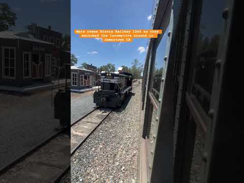 Catching 1265 diesel locomotive Sierra Railway doing some switching