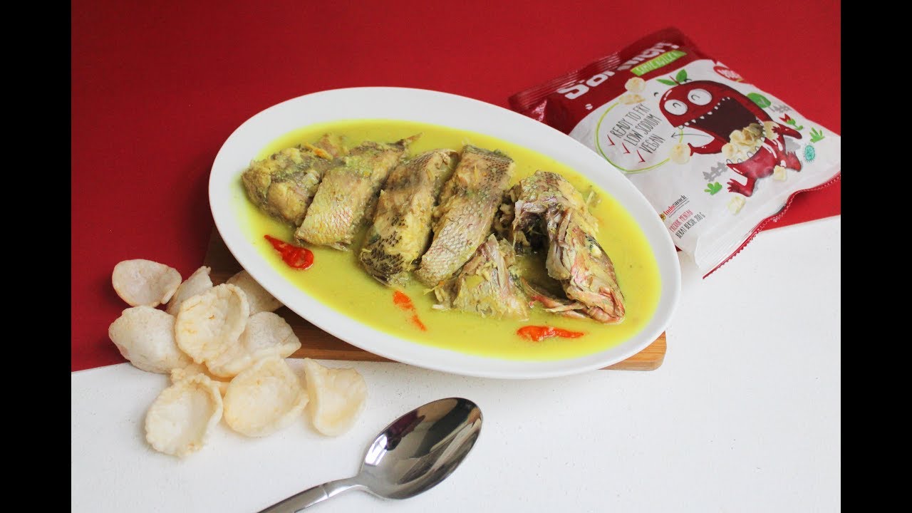 Resep Gulai Kakap Merah + Krupuk Samiler - YouTube