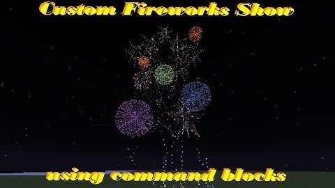 MC Fireworks Show Datapack with download