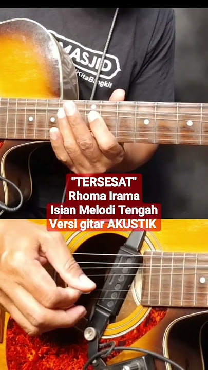 Isian Melodi Tengah TERSESAT Rhoma Irama ‼️versi Gitar AKUSTIK mirip KASET... ⁉️