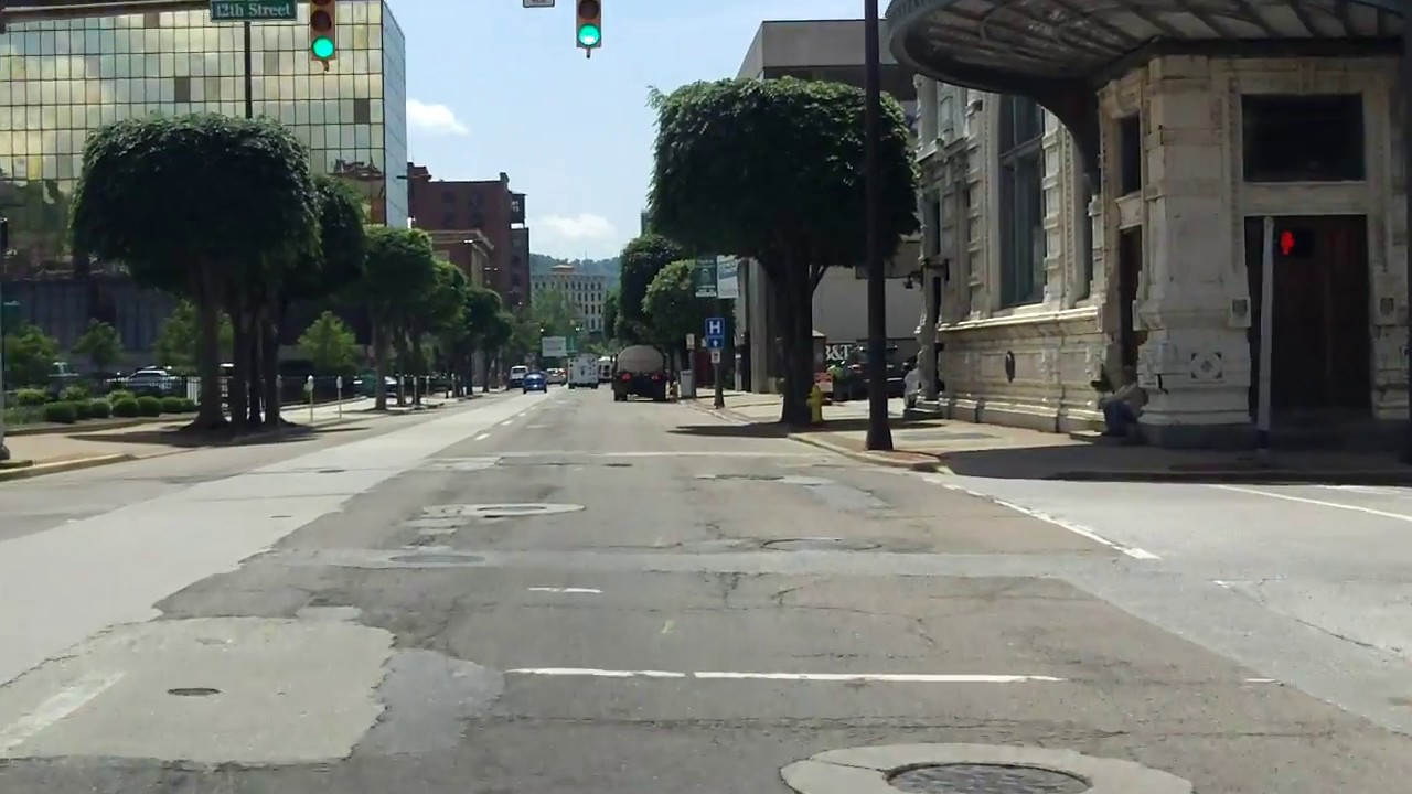 Wheeling, WV Downtown Tour southbound YouTube