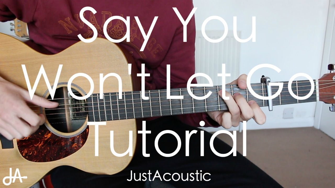 Say You Won't Let Go (James Arthur)  Fingerstyle Guitar Lesson (Tutorial)  with Fingerstyle Cover 