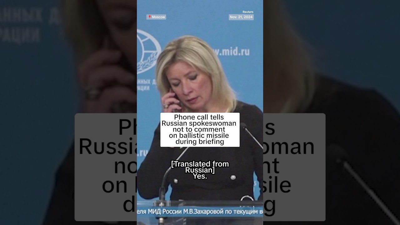 Phone call tells Russian spokeswoman not to comment on ballistic missile during briefing