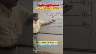 RLC/PLC TIMER SOLVED EXERCISE EXPLAINED BY GOPAL SIR #plc #electrical #automobile #viral #shorts