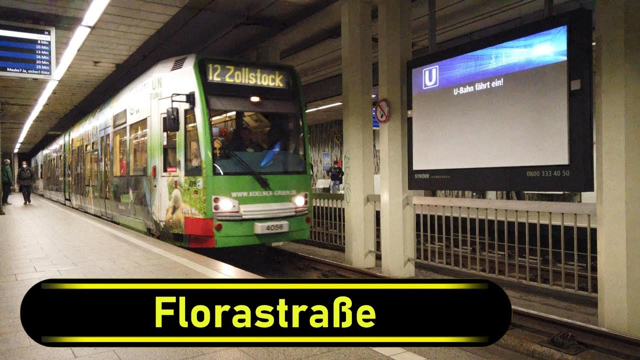Stadtbahn Station Florastraße - Cologne 🇩🇪 - Walkthrough 🚶