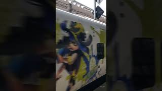 【 #武雄温泉駅 】特急みどり43号スプラトレイン 発車 #885系 #スプラトレイン#スプラトゥーン