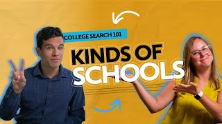 College Search 101: Kinds of Schools