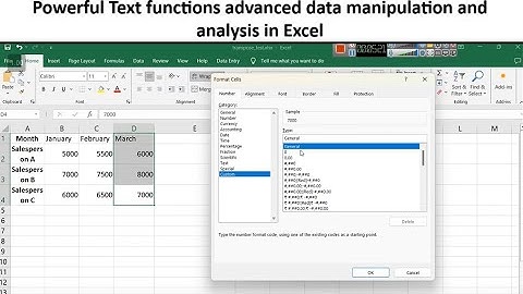 MS Excel Powerful Text functions for advanced data manipulation and analysis