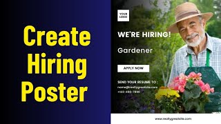 How I Make a Hiring Poster with Canva