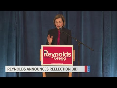 Iowa Gov. Reynolds announces campaign for 2nd term