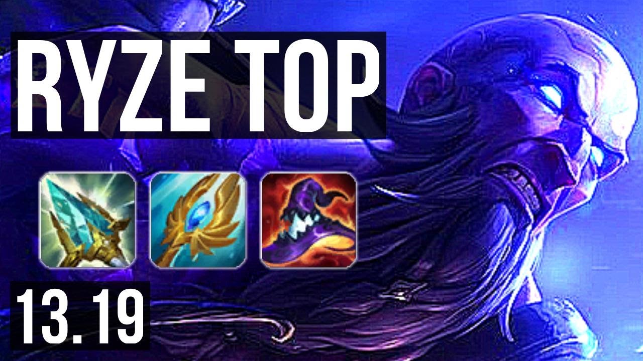 RYZE vs SYNDRA (TOP) | Comeback, 1800+ games, 1.4M mastery, 4/3/12 | EUW Challenger | 13.19