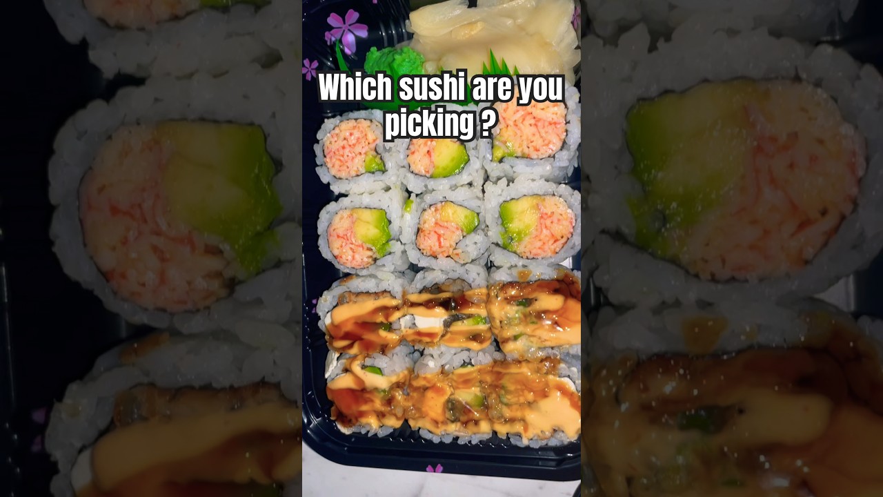 Pick your favorite #sushi edition 🍣 #food #ytshorts #shortvideo #shortsvideo #shortsfeed #shorts