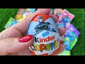 So Many Yummy Lollipops, Candies and ASMR Chocolate Kinder Surprise Eggs