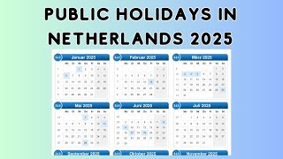 Public Holidays in Netherlands 2025