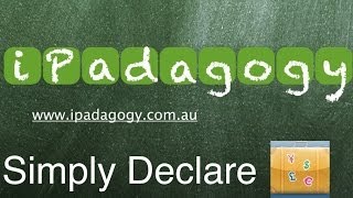 iPadagogy - App Review - Simply Declare Tutorial