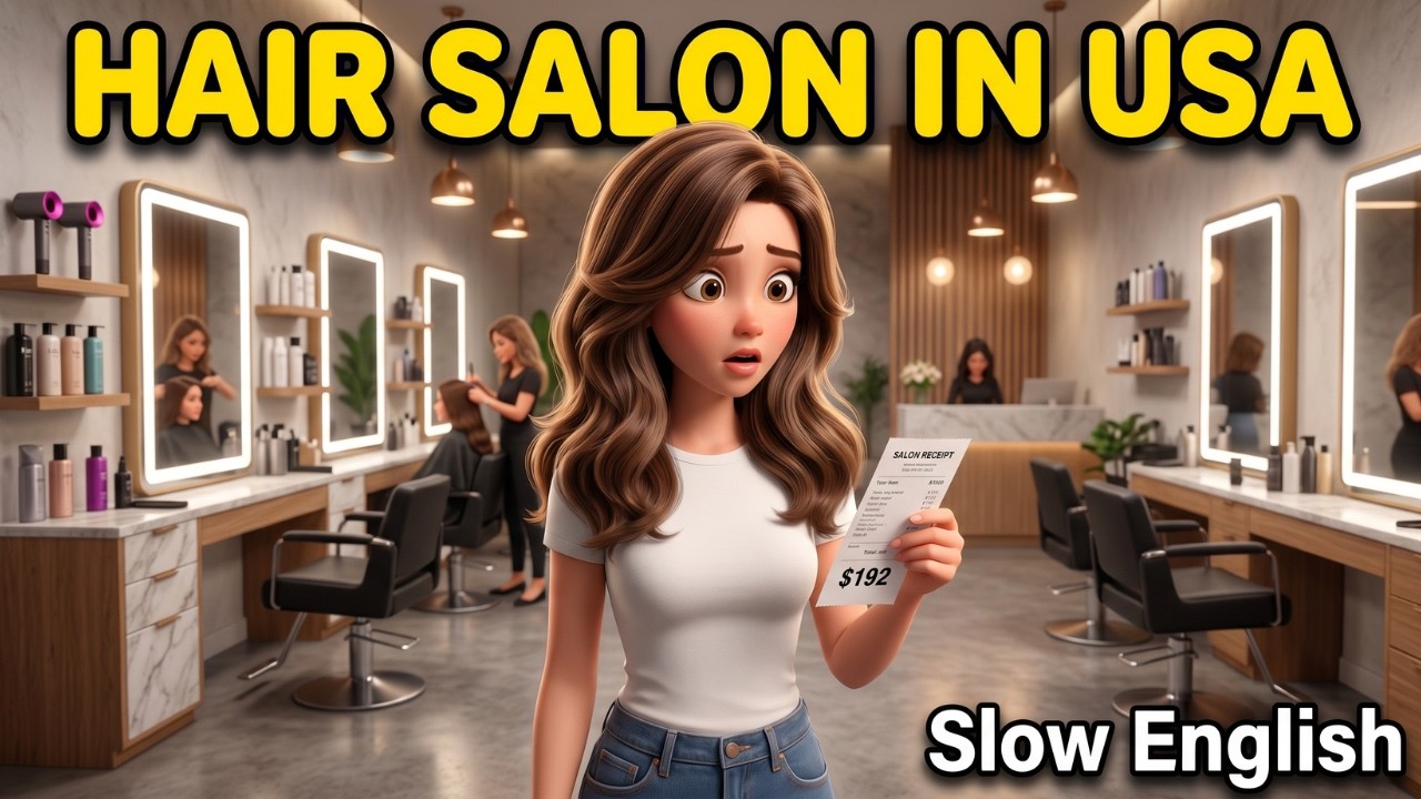 At the Hair Salon in America | Easy English Listening Practice for Beginners