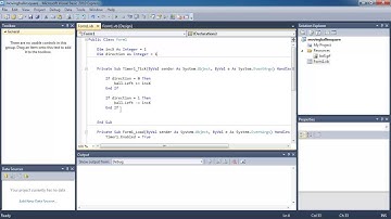 Visual Basic lesson 14 - Automated moving object in a square path tutorial