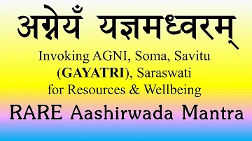 Agneyam Yagnyamadhvaram | RARE Aashirwaada Yajur Veda Chant | For Wellbeing | Sri K Suresh