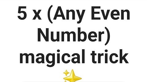 trick to multiply any even number by 5 #shorts #youtubeshorts #shortsvideo