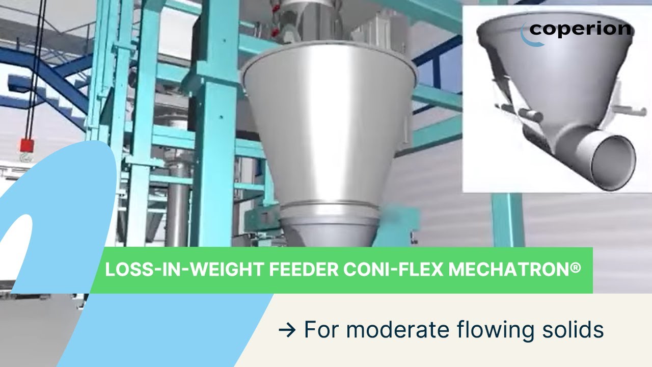 Loss-in-Weight Feeder Coni-Flex MechaTron® for Moderate Flowing Solids