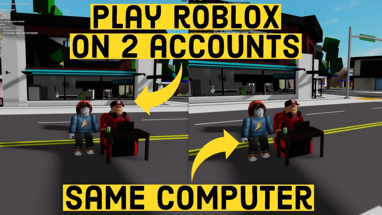 How To Play Roblox With 2 Accounts At The Same Time On Pc Windows 10 Youtube - how to make a game roblox with two people