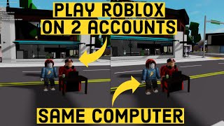How To Play Roblox With 2 Accounts At The Same Time On Pc Windows 10 Youtube - roblox create second account