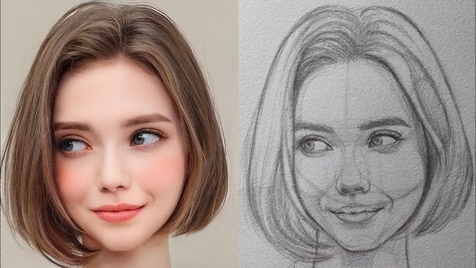 How To: Draw Face | Easy Beginner Proportion Tutorial - YouTube