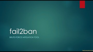 Secure your computer using fail2ban