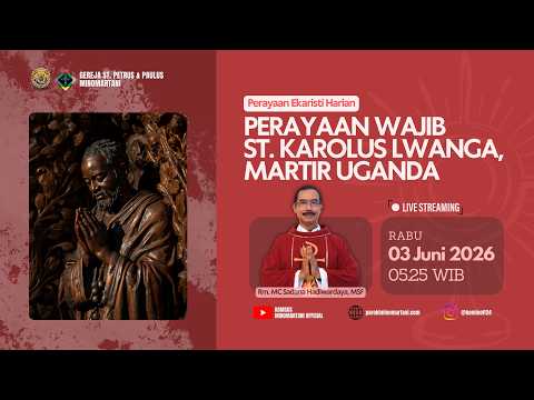 Perayaan Ekaristi Harian - Selasa, 02 Juni 2026 - 05.25 WIB | Paroki Minomartani