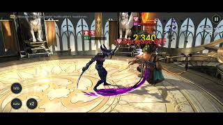 Hellfreak (20 power) vs Leorius the Proud (64 power) MANUAL fight