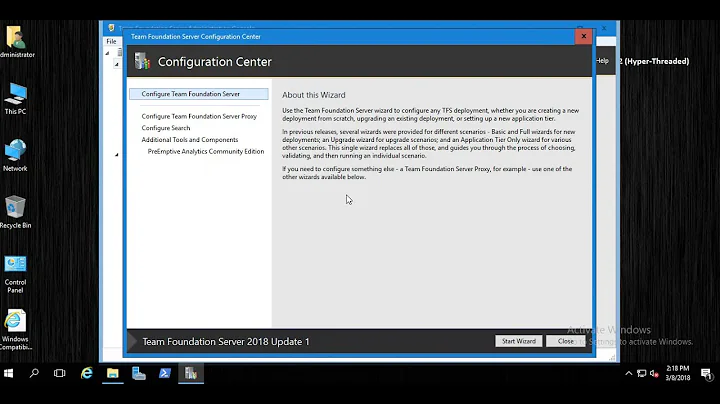 Upgrade your existing Team Foundation Server 2017 to 2018