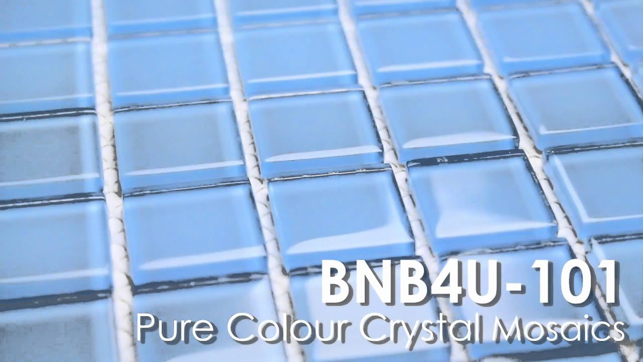 BNB4U-101 Pure Colour Glass Mosaic Tiles WWW.BINIBI.CO.UK