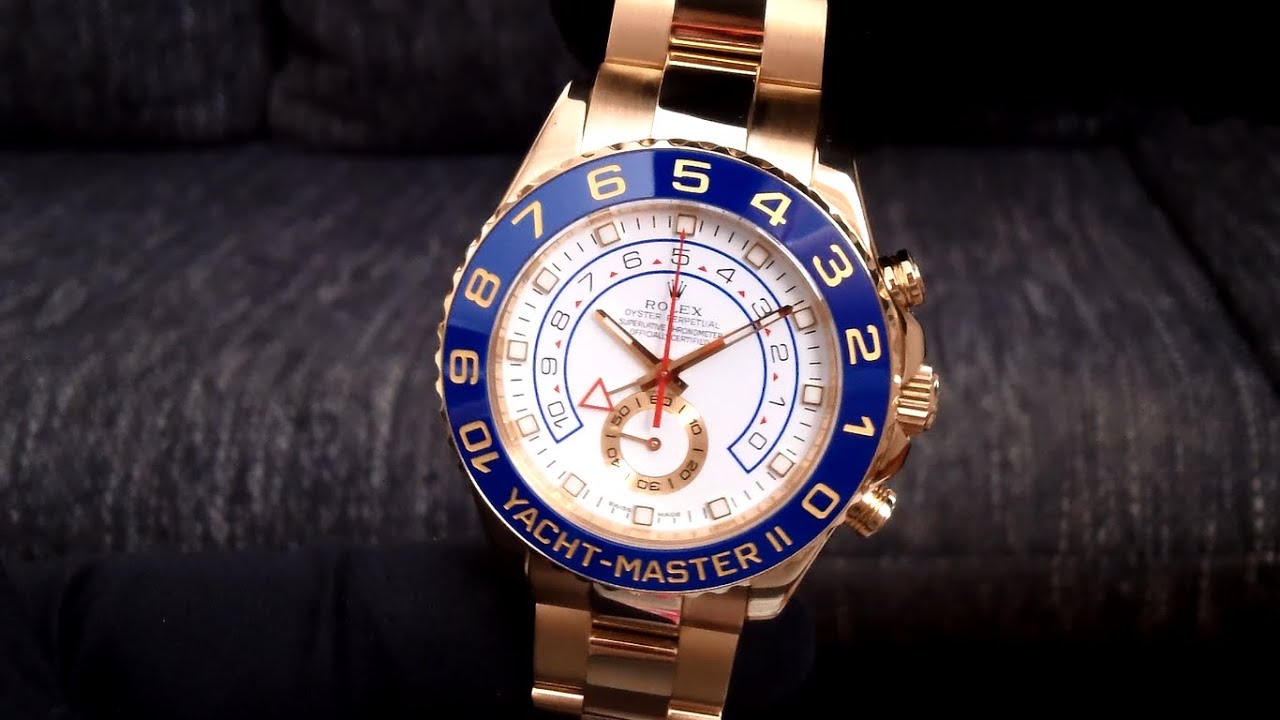 Rolex Yacht-Master Yellow Gold - YouTube