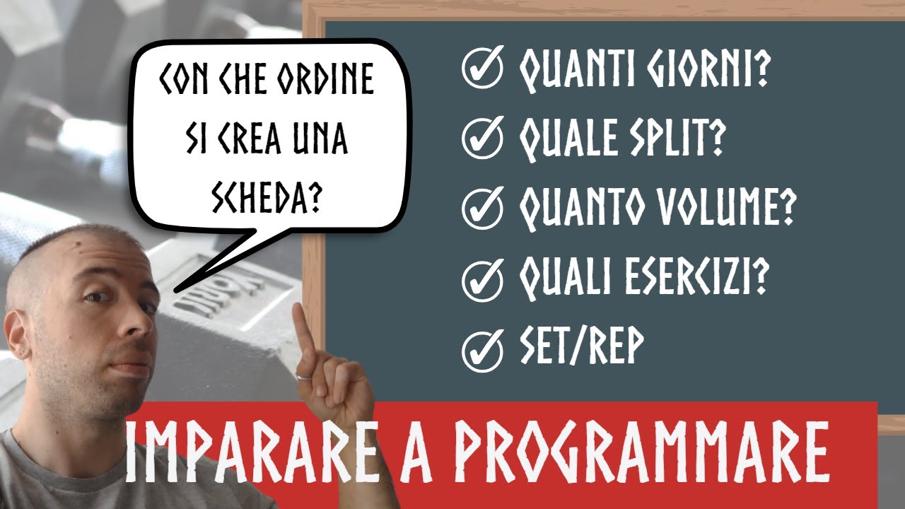 Imparare a programmare (XIII) -  Cosa fare per creare un programma di allenamento